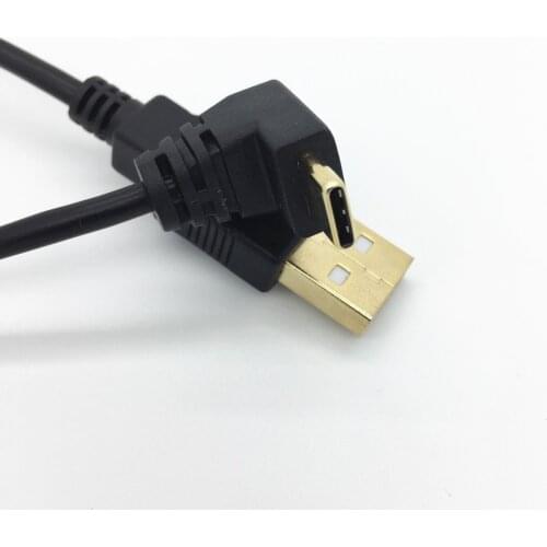 USB 2.0 A Male To 90 Degree Angle TypeC Type-c Cable for Samsung W2018,galaxy C5 PRO,galaxy C7 PRO,galaxy C9 PRO,galaxy NOTE 7
