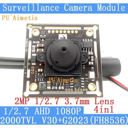 PU`Aimetis 4in1 2MP 1920*1080P AHD CCTV Mini Night Vision Camera Module 3MP 1/2.7"3.7mm Lens surveillance camera