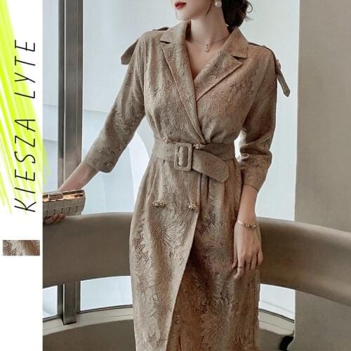 Kiesza Lyte Fashion Designer Dress 2021 Spring Elegant Golden Embroidery Midi Party Dress Womens Luxury Royal Clothes