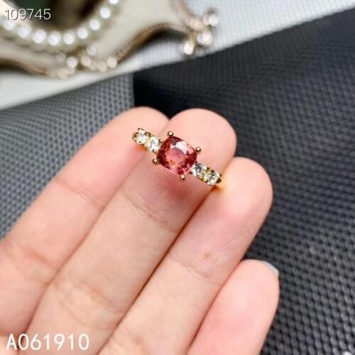 KJJEAXCMY fine jewelry 925 sterling silver inlaid natural Spinel gemstone ladies ring fashion support detection classic