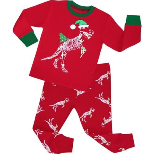 Child Pyjamas Set Cartoon Kids Black Pajama Sets 100% Cotton Long Sleeve Clothing Suits Spring Winter Baby Girls Boys Sleep Wear