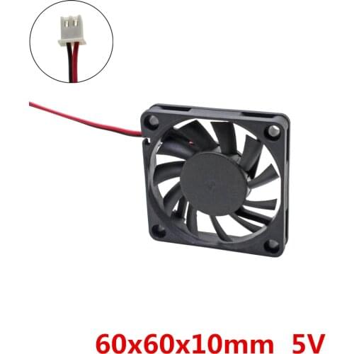 3pcs/lot 60x60x10mm DC 5V Brushless 6cm 6010 Fans cooling fan graphics card Cooler radiator