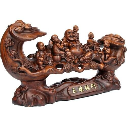 Maitreya placed artware Buddha placing a piece of five blessings linmen home decoration hall corridor opening gift statue