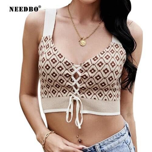 Женские трикотажные майки NEEDBO China At AliExpress