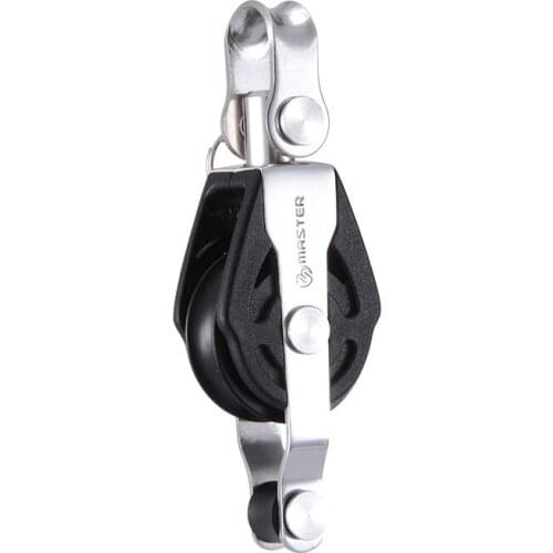 Sailboat Dinghy 29mm 1 1/8 Inch Deluxe Single Swivel Shackle Becket Block Small Boat Block Master SPB-2902F