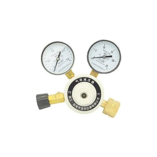 0.4* 25MPa Provov YQD-03J All Copper Nitrogen Cylinder Pressure Reducer Trimming Pressure Reducing Valve Pressure Gauge
