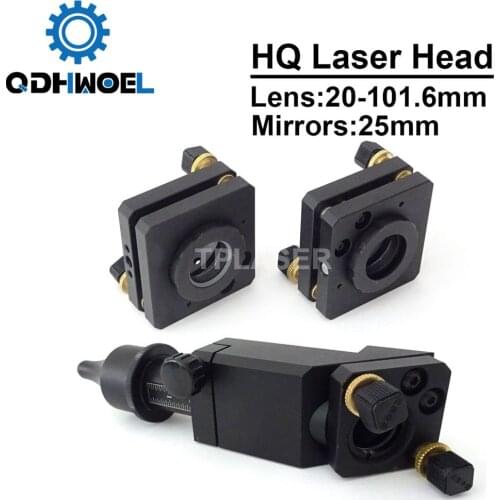 CO2 Laser Head 20-101.6mm Lens 25mm Mirrors for Co2 Laser Engraving and Cutting Machine