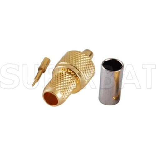 Superbat 10pcs MMCX Crimp plug Male for Coaxial Cable RG58 LMR195 RF Connector