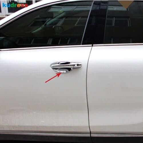 For Kia Sorento 2016 2017 2018 2019 ABS Chrome Exterior Side Door Handle Bowl Cover Trim Stickers Car Styling Accessories 4pcs