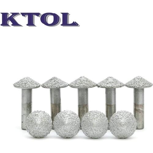 8mm Shank 120 Degree V Carving CNC Bits Cutter Router CNC Diamond Tools, Tile Tomb Stone Router Bits Tools for Milling 3D Relief