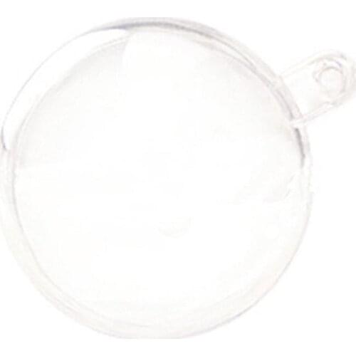 8cm High Transparent Hollow Ball Hanging Pendant for Christmas Decor