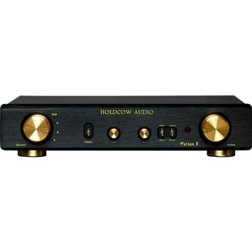 TZT HOLDCOW AUDIO T288C Audiophile Audio Preamp Hifi Class A Preamplifier Assembled Tone Remote Control