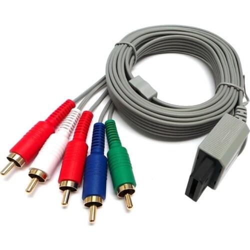 1.8m 1080P HDTV AV Audio Adapter Cable Gaming Console High Definition TV Cord Wire 5RCA AV Cable For Nintendo for W-ii
