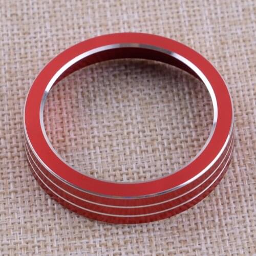 Car Interior Console Red Aluminium Alloy Gear Shift Knob Decor Ring Cover Fit for Ford Mondeo Fusion 2017 2018 2019 2020