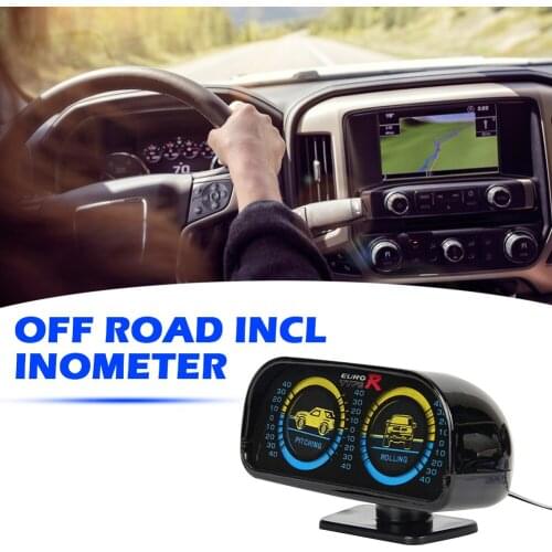Car Adjustable Compass Balancer Slope Meter Off-road Balancer Black Adjustable Incline Car Slope Meter Tachometer Outdoor