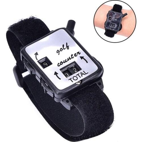 Golf Score Stroke Counter Count Watch Putt Counter Scoring Device with Wristband WHShopping