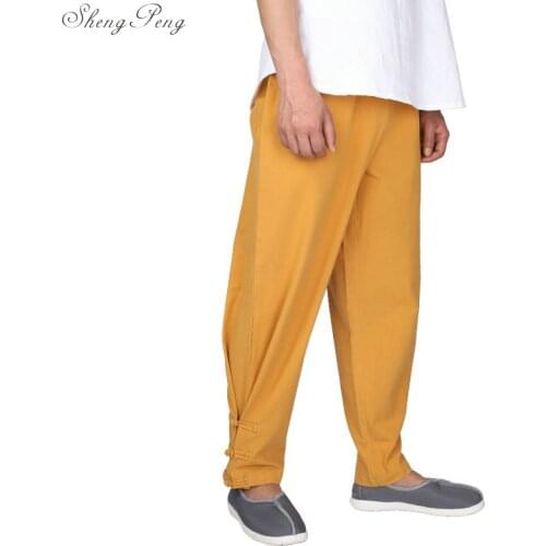 Buddhist shaolin monk clothing kungfu pants shaolin monk costume traditional chinese pants V1109