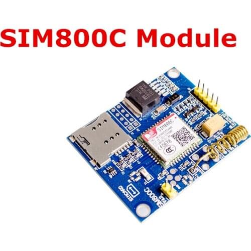 Fast Free Ship 2PCS SIM800C Module GSM GPRS SMS Data Support Bluetooth TTS DTMF Development Board Replace SIM900A Demo Board