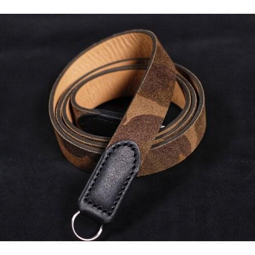 Cam-in Winter New LCS-070 Camera Strap Round Interface Cowhide Lanyard Camouflage Color For DSLR Camera