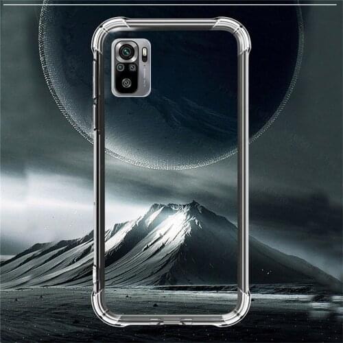 On Redmi Note 10S Case Transparent Shockproof Case Mi 10T Pro Poco X3 NFC M3 Note9 9s 9Pro Max Phone Soft Silicone Cover Coque