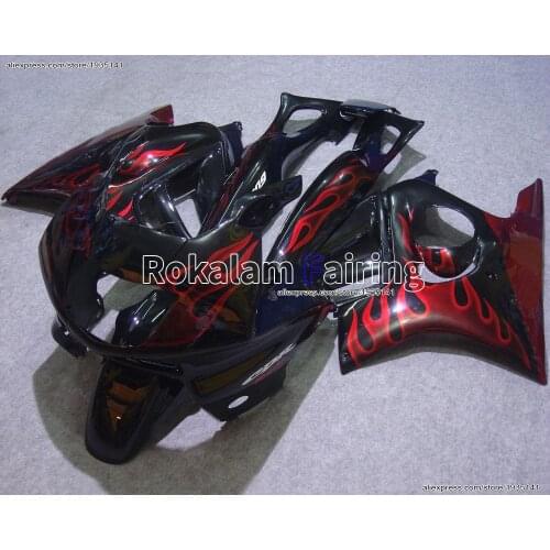 For Honda CBR600 F3 1997-1998 Accessories CBR600 F3 97-98 CBR 600F3 Red Flame Sportbike Fairing (Injection molding)