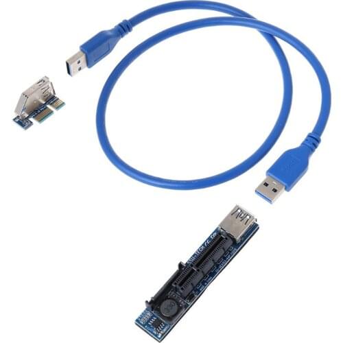 Add On Card PCI Express USB 3.0 Adapter Raiser Extender PCIE Riser Card USB 3.0 PCI-E SATA PCI E Riser PCI Express X1 to X4 Slot