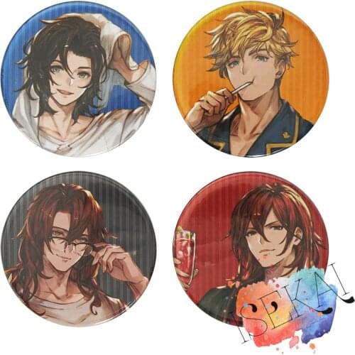 Granblue Fantasy Anime Badge Game Lancelot Vane Siegfried Percival Metal Badge Brooch Pins
