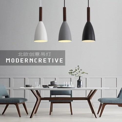 Room chandelier modern simple bar coffee shop three headlights personalized bedroom single-headed small Chandelier