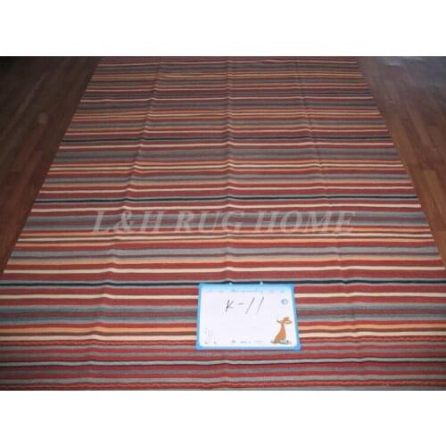 Free shipping 8'X10' kilim carpets,hand knotted kilim rug, 100% New Zealand wool, Pakistan Turkey style rug