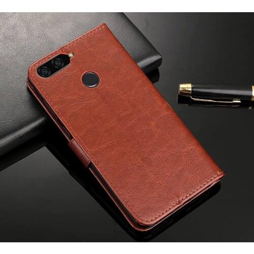 Y6 2018 Leather Case Premium Leather Wallet Stand Case Slots Case For Huawei Y6 Prime 2018 ATU-L31 ATU-L42 Y 6 Prime