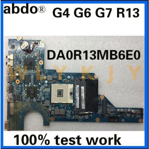 636375-001 650199-001 DA0R13MB6E0 Laptop Motherboard For HP Pavilion G4 G6 G7 MAIN BOARD HM65 DDR3 HD6470 GPU
