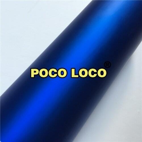 Matte Satin Chrome Dark Blue Auto Motorcycle Car Wraps Self Adhesive Vinyl Car Wrap Vinyl Decoration