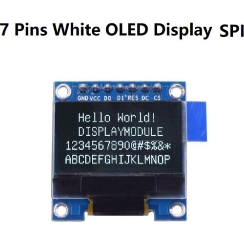 NEW 0.96 inch oled display module 128*64 oled white IIC I2C SPI interface SD1306 driver FOR arduino stm32 oleds screen DIY