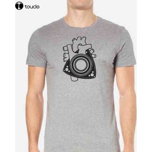 Men 2019 Summer Plus Size T-Shirt ROTARY HEART T-shirt Engine Wankel RX-6 RX-7 RX-8 Classic Japanese Car Fan Casual Men Tees