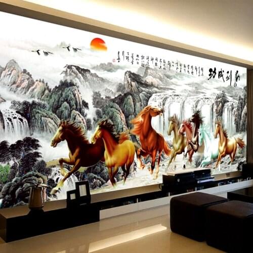 Zozack chinese Cross Stitch Embroidery Kits DIY 11CT horse Animal Cotton Thread Painting Needlework sets DMC New Year Home Decor
