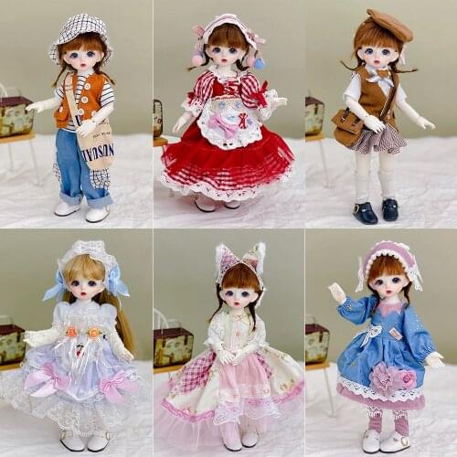 New BJD Clothes LDS Momoko girl 1/6 BJD Accessories Beautiful Girl Body Doll Dress For 12inch Female Body Bjd Doll Accessories