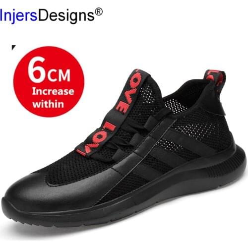 New Arrival Sneakers Height Increasing Soft Moccasins Mesh Breathable Light Tenis Masculino Fashion Men Trainers Casual Shoes