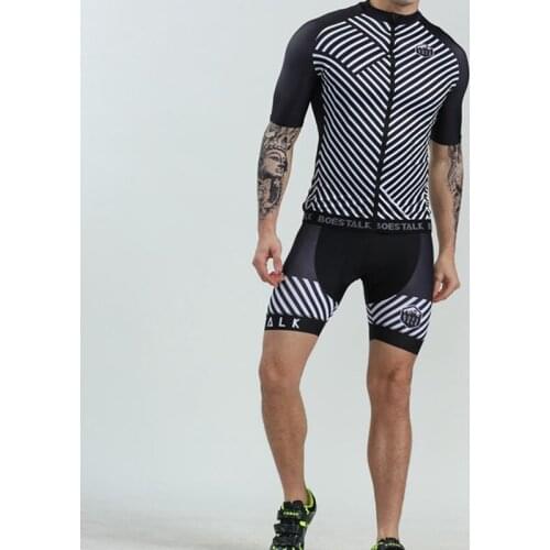 New Jersey BOESTALK Bike Short Sleeve Suit Road Riding Gel Cushion Strap Shorts Quick-drying Breathable Perfect Material