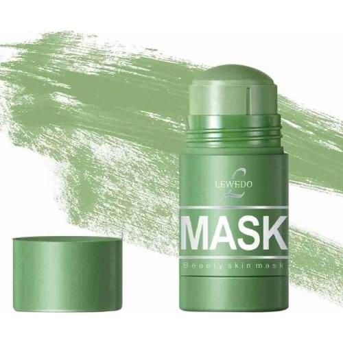 Cleansing Stick Green Tea Stick Mask Purifying Deep Clean Oil Control Anti-acne Eggplant Skin Care Whitening