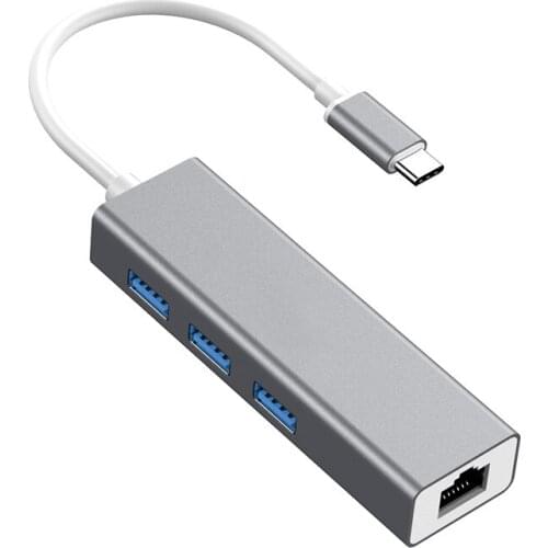 HOJIWI TYPE-C Ethernet Network Adapter to RJ45 for Laptop Macbook Samsung USB Ethernet Network Card usb c docking station AB06