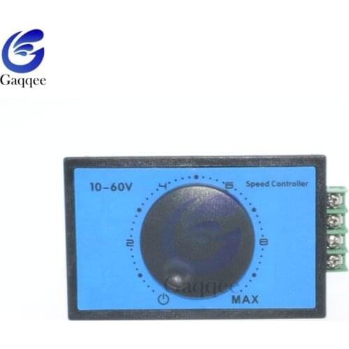 PWM DC 12V 24V 48V Motor Speed Controller Panel Motor Drive Module DC 10V-60V 20A Soft Start Switch TE1255 for DC Brush Motor