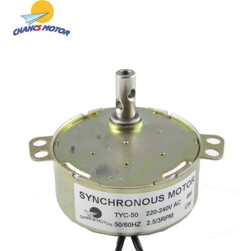 CHANCS TYC-50 AC Synchronous Motor 220V 2.5-3RPM 4W CW Of An Electric Motor Supplier