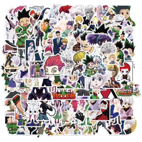10/50/100PCS Hunter X Hunter Anime Stickers Laptop Bicycle Guitar Skateboard Sticker Kid DIY Graffiti Waterproof stikers Toy