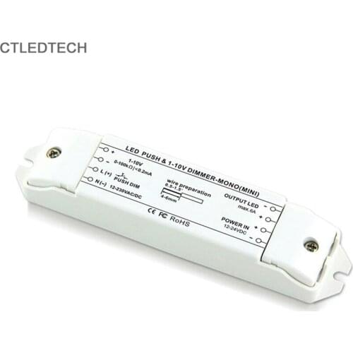 LED Strip Light DC12V DC24V potentiometer led driver 1-10V driver PUSH DIM led dimming drive