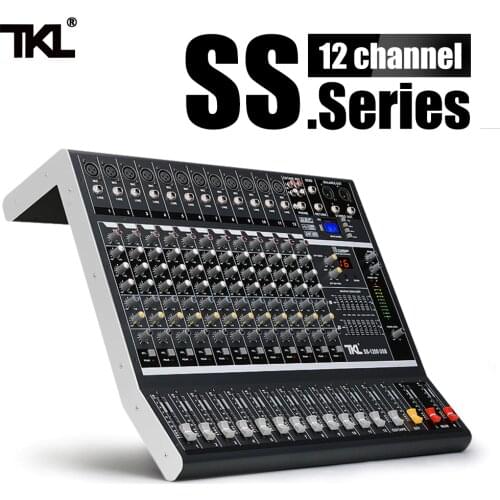 TKL SS1200 USB Professional Audio Mixer 12 Channels Sound Mixing Consoles Bluetooth With 16 Reverberation Equalizer