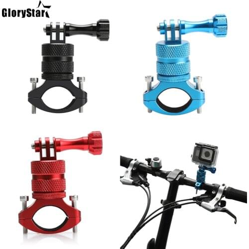For Go Pro Bicycle Mount Rotatable Bike Handlebar Mount Holder Adapter Bracket for Gopro Hero 7 6 5 SJ6000 Xiaomi yi Accessories
