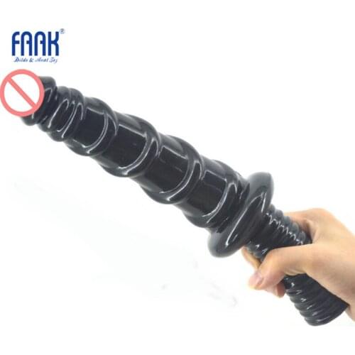 Female Double Dildo Handle penis Anal Dildo Waves Beads Dick Woman Pussy Masturbation Vaginal Massage Butt Plug Sex Erotic shop