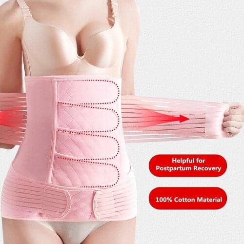 2 In 1 Women Postpartum Belt Belly Band Waist Trainer Tummy Trimmer Female Body Shaper Corset Slimming Waist Belt
