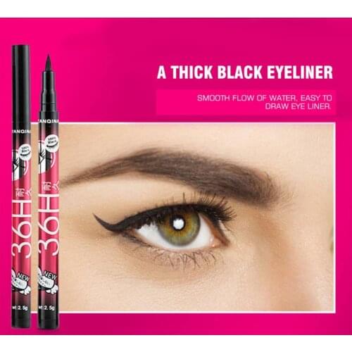 YANQINA 2pc/set Liquid Eyeliner Pencil+Waterproof Mascara Set Make Up Eyes Waterproof Long-lasting Thick Curling Mascara TSLM1