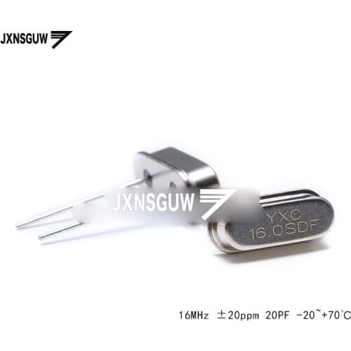 10PCS straight Insert passive crystal oscillator/HC-49US 16MHz 20ppm 20PF X49SD16MSD2SC